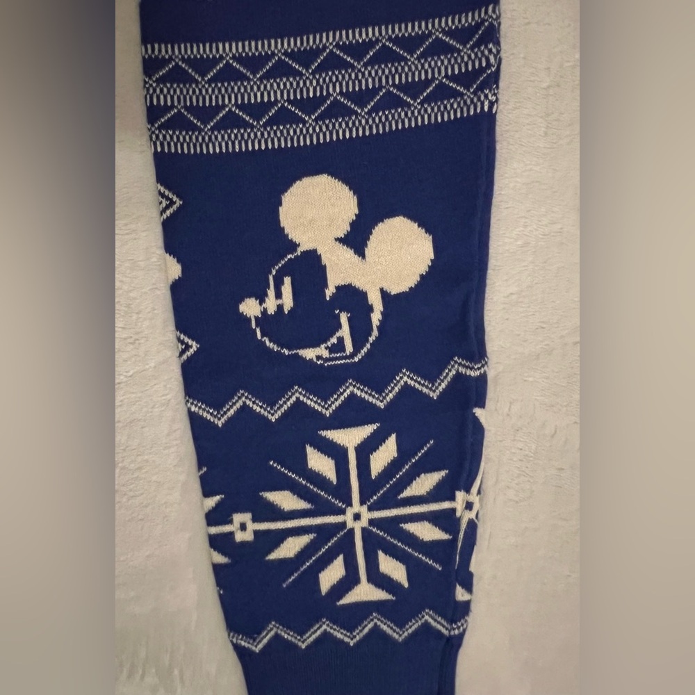 EUC - GAP Kids Disney Big Girls Mickey/Minnie Sweater&Leggings (Blue/White) - M - Picture 6 of 6